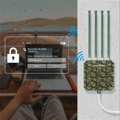 WAVLINK WN573HX1 WiFi 6 AX1800 Dual Band Wireless Router Outdoor WiFi Access Point, Plug:US Plug - Wireless Routers by WAVLINK | Online Shopping UK | buy2fix
