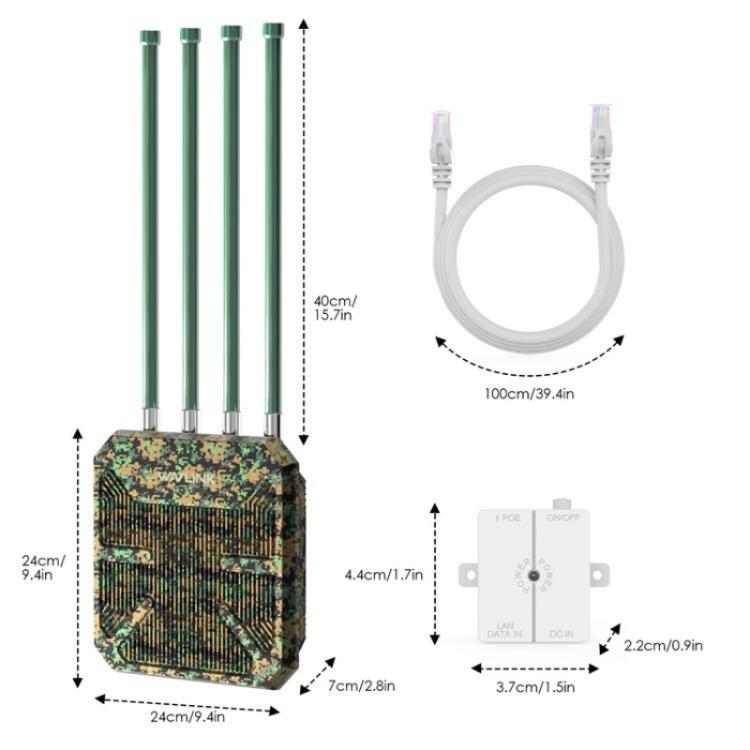 WAVLINK WN573HX1 WiFi 6 AX1800 Dual Band Wireless Router Outdoor WiFi Access Point, Plug:UK Plug - Wireless Routers by WAVLINK | Online Shopping UK | buy2fix
