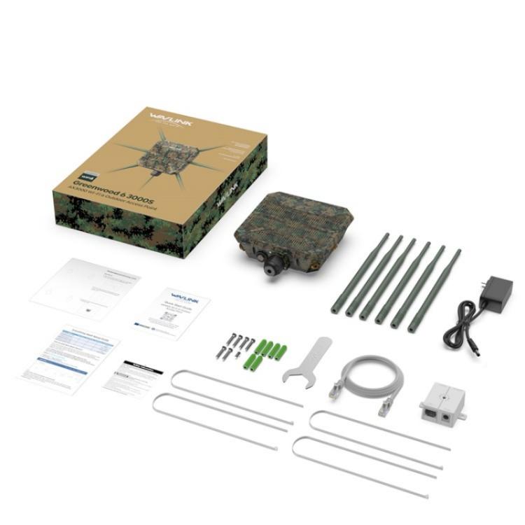 WAVLINK WN588HX3 AX3000 Outdoor WiFi Extender with 6 Antennas Dual Band WiFi Repeater, Plug:US Plug - Wireless Routers by WAVLINK | Online Shopping UK | buy2fix