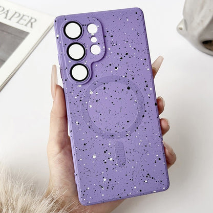 For Samsung Galaxy S25 Ultra 5G Starry Sky TPU Shockproof MagSafe Phone Case(Purple) by buy2fix