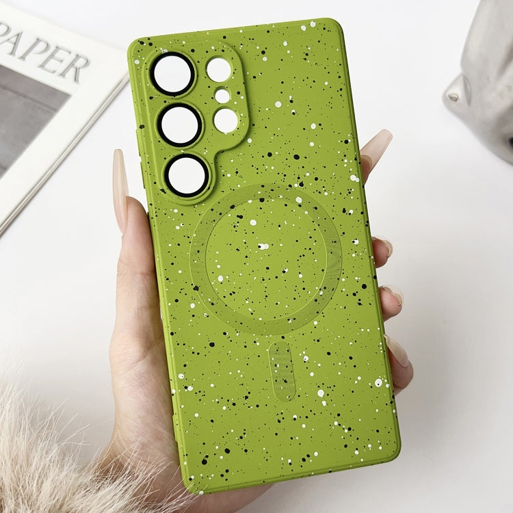 For Samsung Galaxy S25 Ultra 5G Starry Sky TPU Shockproof MagSafe Phone Case(Green) by buy2fix