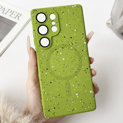 For Samsung Galaxy S25 Ultra 5G Starry Sky TPU Shockproof MagSafe Phone Case(Green) by buy2fix