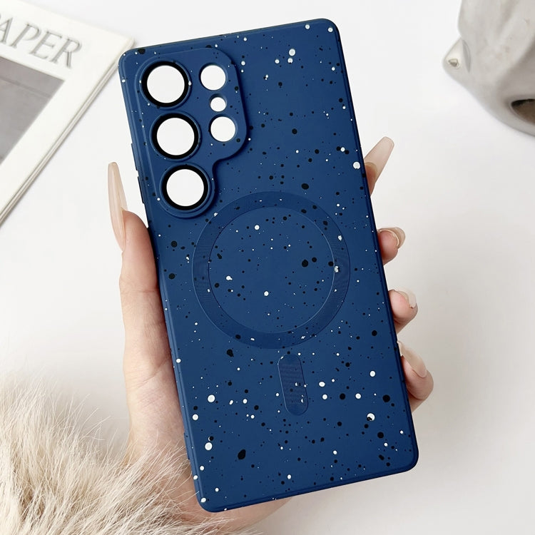 For Samsung Galaxy S25 Ultra 5G Starry Sky TPU Shockproof MagSafe Phone Case(Dark Blue) by buy2fix