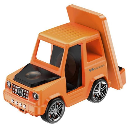 G63 Bluetooth Speaker Clock Atmosphere Light 6-in-1 Car Shape 15W Desktop Wireless Charger(Orange) - Wireless Charger by buy2fix | Online Shopping UK | buy2fix