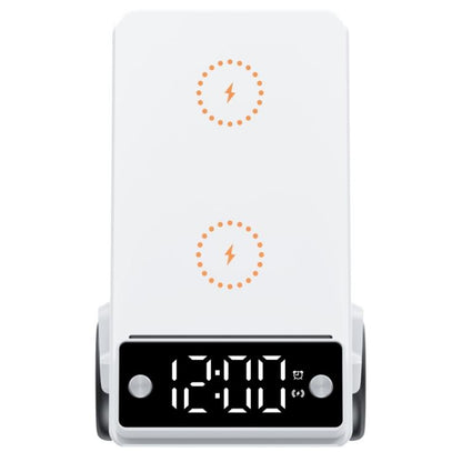 G63 Bluetooth Speaker Clock Atmosphere Light 6-in-1 Car Shape 15W Desktop Wireless Charger(Orange) - Wireless Charger by buy2fix | Online Shopping UK | buy2fix