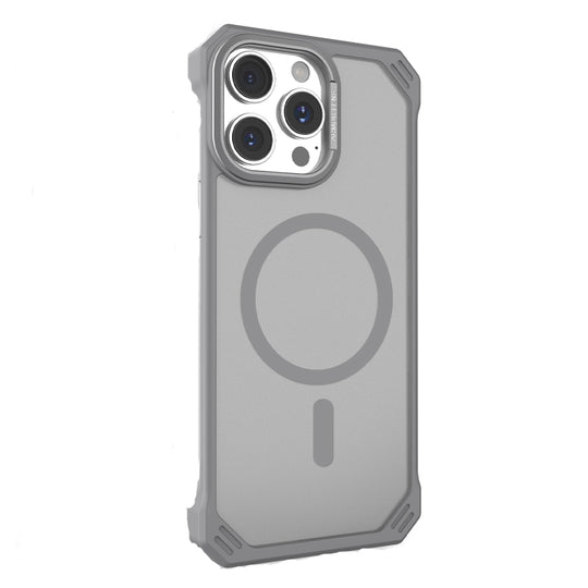 For iPhone 15 Pro Max Starshield Frameless MagSafe PC Phone Case(Grey)