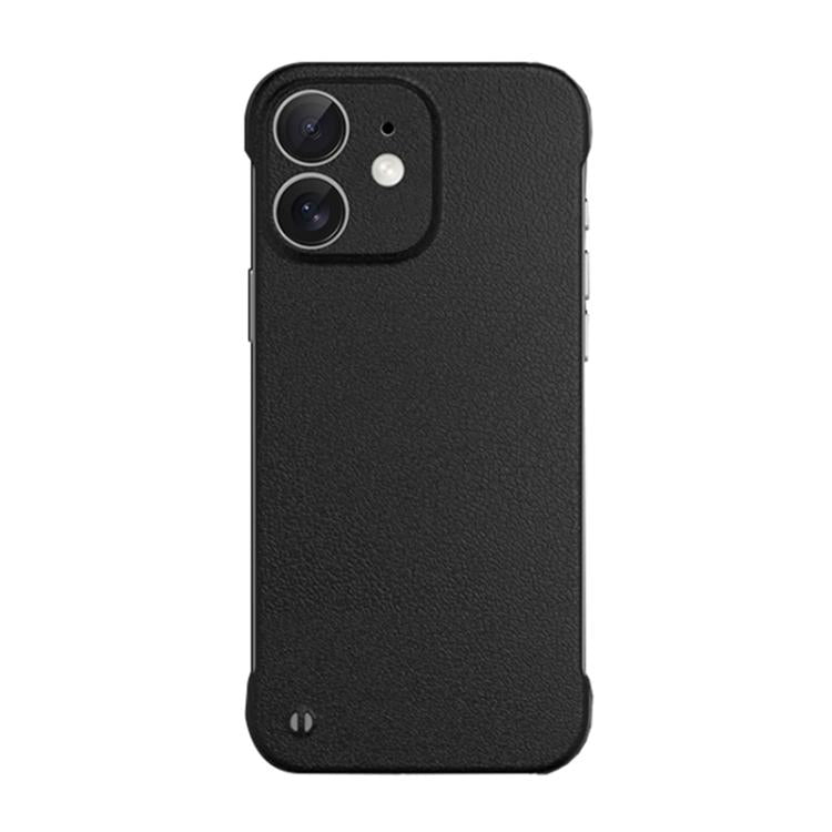 For iPhone 11 Frameless Litchi Texture PC Phone Case(Graphite Black) - iPhone 11 Cases by buy2fix | Online Shopping UK | buy2fix
