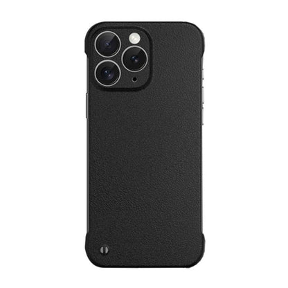 For iPhone 11 Pro Frameless Litchi Texture PC Phone Case(Graphite Black) - iPhone 11 Pro Cases by buy2fix | Online Shopping UK | buy2fix