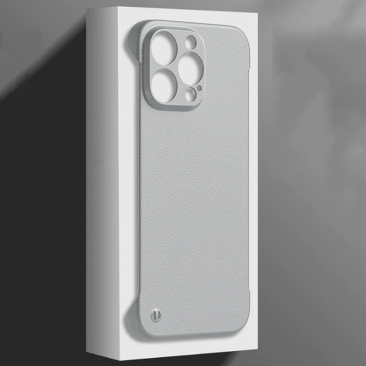 For iPhone 13 Pro Frameless Litchi Texture PC Phone Case(Graphite Black) - iPhone 13 Pro Cases by buy2fix | Online Shopping UK | buy2fix