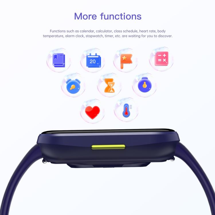 Wish 6 1.69 inch TFT Color Screen IP68 Waterproof Children Companion Smart Watch(Blue) - Smart Watches by buy2fix | Online Shopping UK | buy2fix