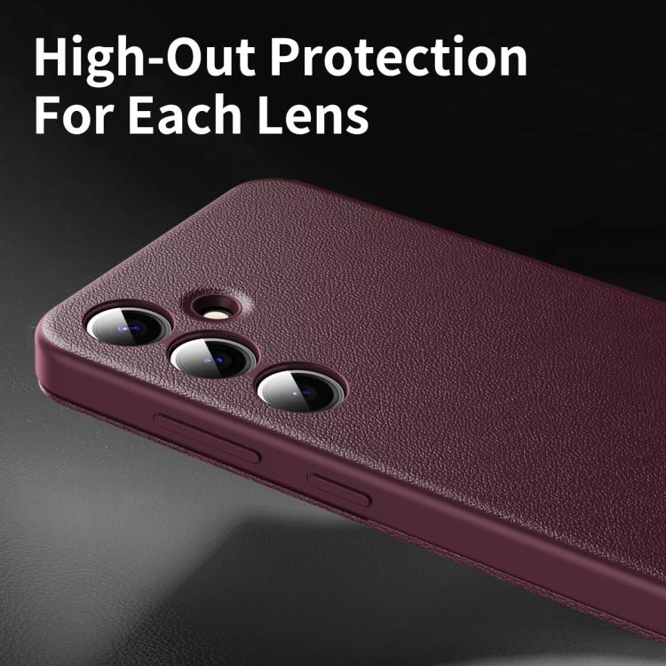 For Samsung Galaxy S22 Ultra 5G Smart View Window Leather Phone Case with Card Slot(Red) - Galaxy S22 Ultra 5G Cases by buy2fix | Online Shopping UK | buy2fix