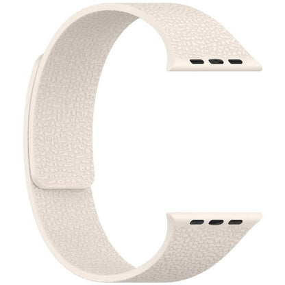 For Apple Watch 42mm / 41mm / 40mm / 38mm Litchi Texture Magnetic Silicone Watch Band(Starlight) - Watch Bands by buy2fix | Online Shopping UK | buy2fix