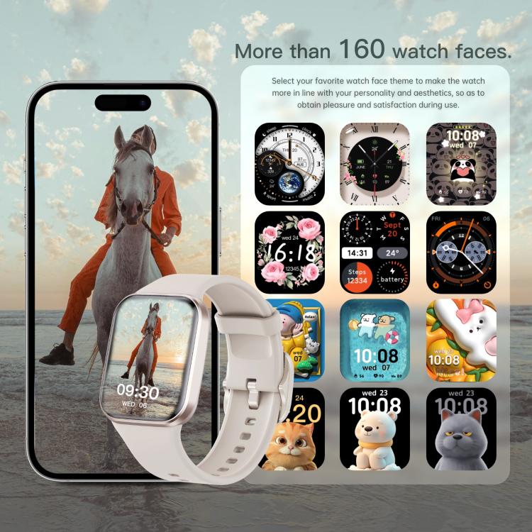 Q23 Pro 1.83 inch Color Screen IP68 Waterproof Bluetooth Call Smart Watch, Support Health Monitoring(Black) - Smart Watches by buy2fix | Online Shopping UK | buy2fix