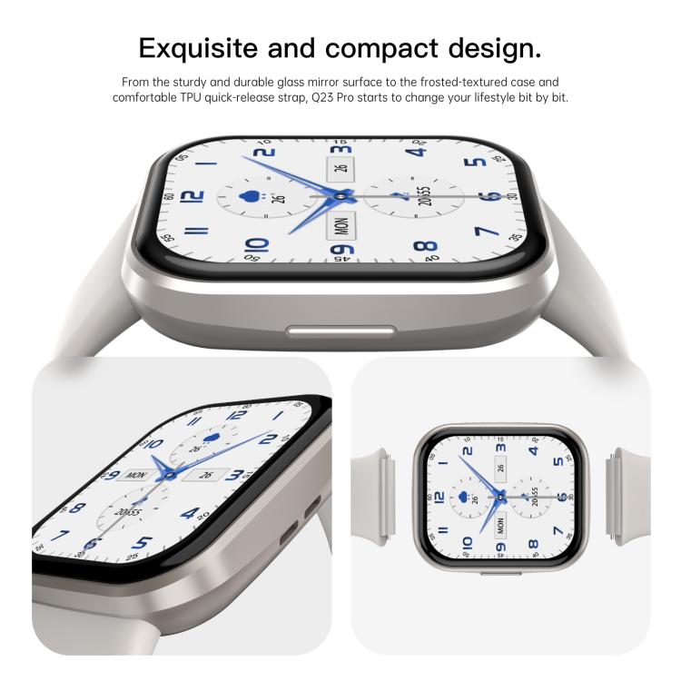 Q23 Pro 1.83 inch Color Screen IP68 Waterproof Bluetooth Call Smart Watch, Support Health Monitoring(Pink) - Smart Watches by buy2fix | Online Shopping UK | buy2fix