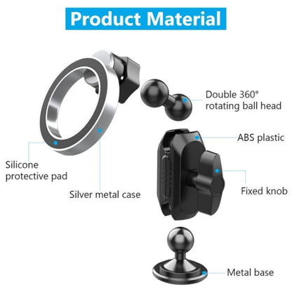 159A 360 Degree Rotation Adhesive Base Magnetic Car Dashboard Mount Phone Holder Bracket - Universal Car Holders by buy2fix | Online Shopping UK | buy2fix