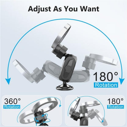 159A 360 Degree Rotation Adhesive Base Magnetic Car Dashboard Mount Phone Holder Bracket - Universal Car Holders by buy2fix | Online Shopping UK | buy2fix