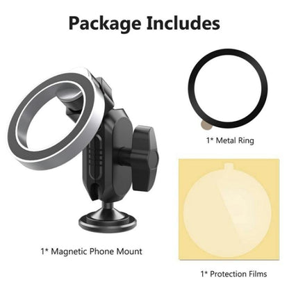 159A 360 Degree Rotation Adhesive Base Magnetic Car Dashboard Mount Phone Holder Bracket - Universal Car Holders by buy2fix | Online Shopping UK | buy2fix