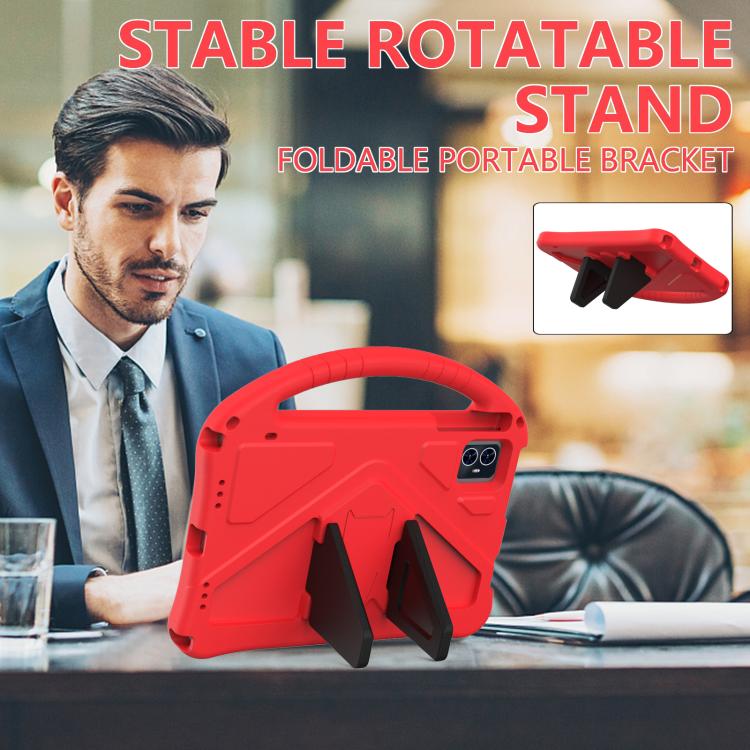 For onn. 10.1 Tablet Gen 4 2024 EVA Shockproof Tablet Case with Holder(Red) - Others by buy2fix | Online Shopping UK | buy2fix