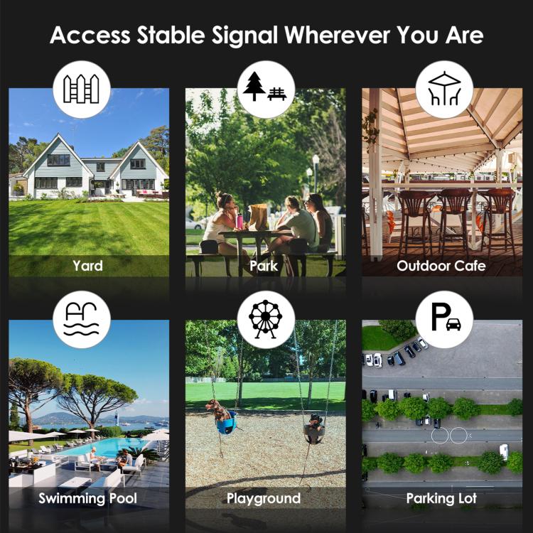 WAVLINK WN588HX3 AX3000 Outdoor WiFi Extender with 6 Antennas Dual Band WiFi Repeater, Plug:AU Plug - Wireless Routers by WAVLINK | Online Shopping UK | buy2fix