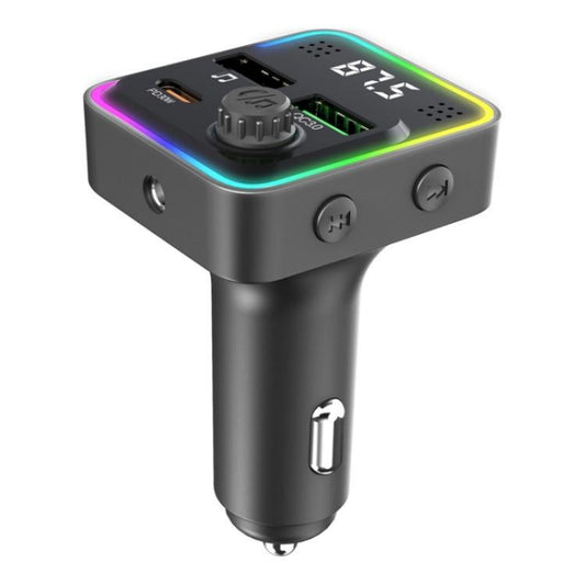 C71 3-in-1 PD 30W Cigarette Lighter Charger Adapter FM Transmitter Bluetooth Car Charger - Car Charger by buy2fix | Online Shopping UK | buy2fix