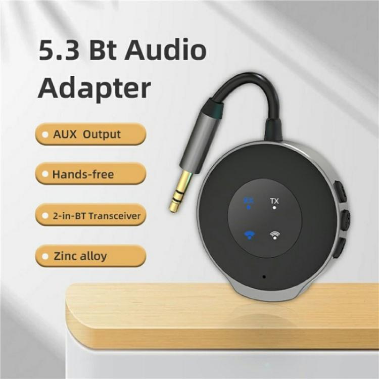 W11 Wireless Music Streaming Audio Adapter 2-in-1 Car Bluetooth 5.3 Transmitter Receiver - Bluetooth Adapters by buy2fix | Online Shopping UK | buy2fix