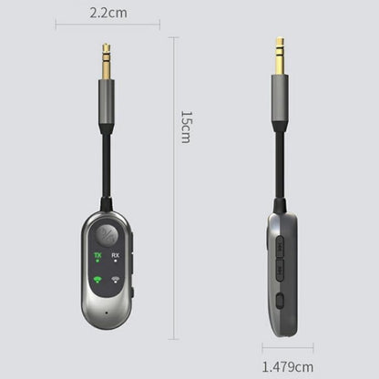 W10 Car Stereo Wireless Connection Audio Adapter 2 in 1 Car Bluetooth 5.3 Receiver Transmitter - Bluetooth Adapters by buy2fix | Online Shopping UK | buy2fix