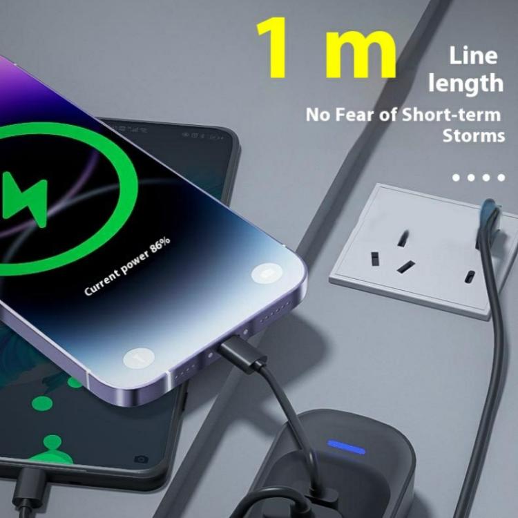 Y3 Car Rear Seat Charger Type-C and Dual USB Fast Charging Adapter with 1m Extension Cable - Car Charger by buy2fix | Online Shopping UK | buy2fix