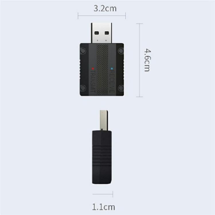 W15 Bluetooth 5.3 AUX Adapter USB Dongle 2 In 1 Car Audio Transmitter Receiver - Bluetooth Adapters by buy2fix | Online Shopping UK | buy2fix