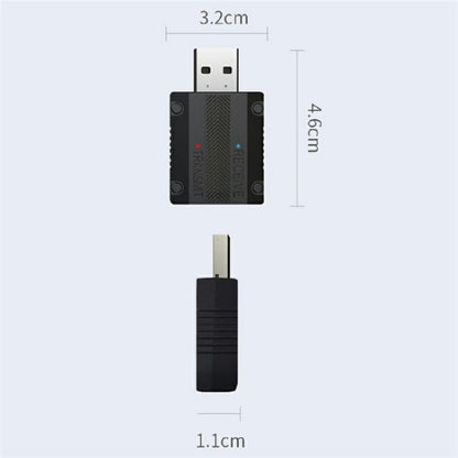 W15 Bluetooth 5.3 AUX Adapter USB Dongle 2 In 1 Car Audio Transmitter Receiver - Bluetooth Adapters by buy2fix | Online Shopping UK | buy2fix