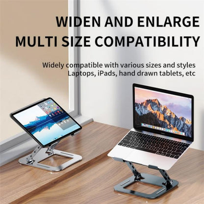 J30 Portable Desktop Adjustable Foldable Alloy Steel Laptop Cooling Stand(Silver) - Laptop Stand by buy2fix | Online Shopping UK | buy2fix
