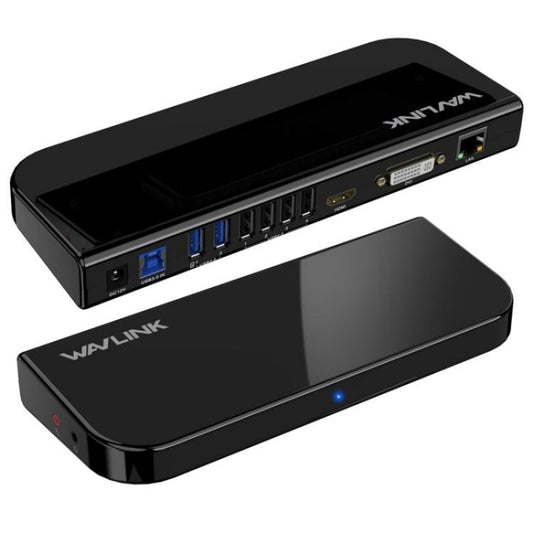 WAVLINK UG49DK1 For Windows Mac Android 13 In 1 USB-C Hub Dual Display Docking Station, Plug:UK Plug - by WAVLINK | Online Shopping UK | buy2fix
