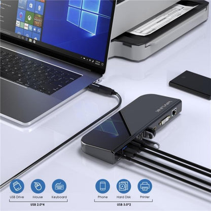 WAVLINK UG49DK1 For Windows Mac Android 13 In 1 USB-C Hub Dual Display Docking Station, Plug:UK Plug -  by WAVLINK | Online Shopping UK | buy2fix