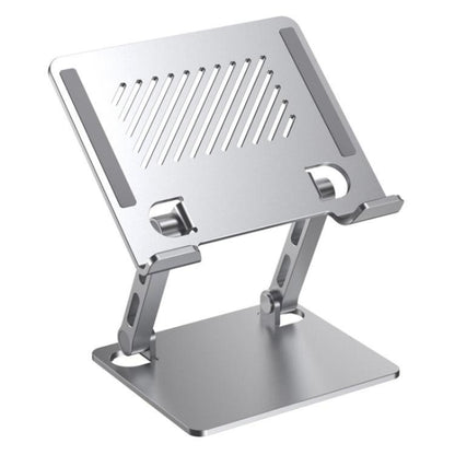 J26S Adjustable Foldable Desktop Tablet Alloy Steel Metal Stand(Silver) - Desktop Holder by buy2fix | Online Shopping UK | buy2fix