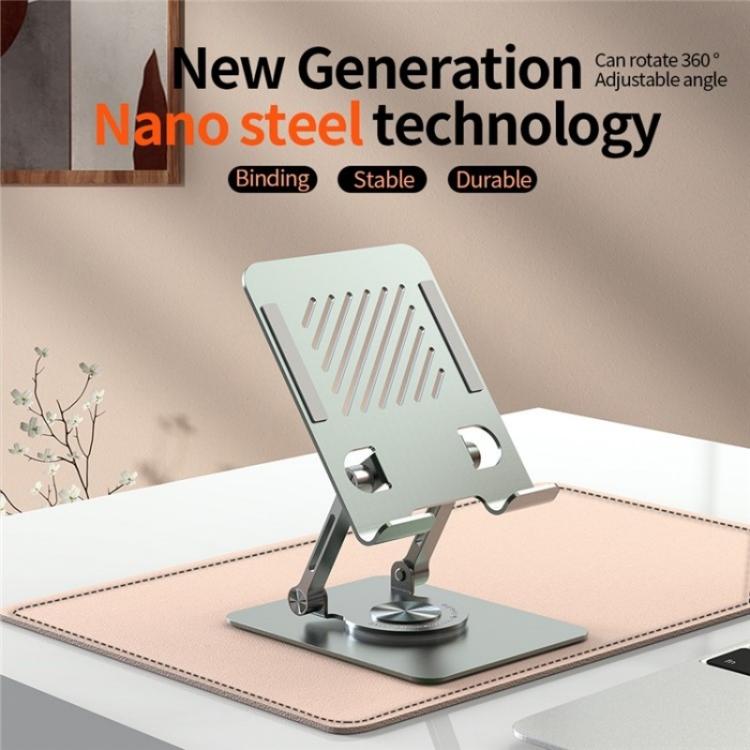 L8 2 in 1 360 Degree Rotating Foldable Desktop Phone Tablet Metal Cooling Holder - Desktop Holder by buy2fix | Online Shopping UK | buy2fix