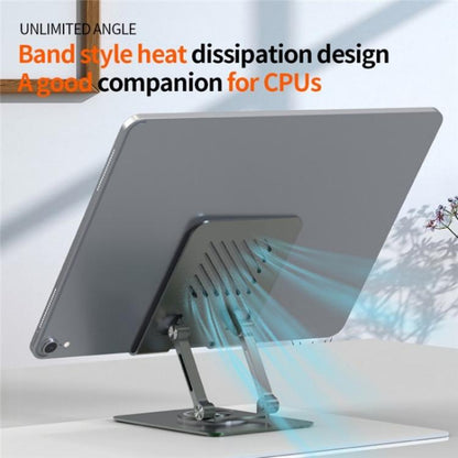 L8 2 in 1 360 Degree Rotating Foldable Desktop Phone Tablet Metal Cooling Holder - Desktop Holder by buy2fix | Online Shopping UK | buy2fix