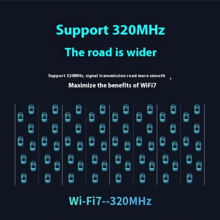 BE6500 Wireless Network Card Driver Free 6500M Tri Band WiFi 7 USB 3.0  Adapter for PC - USB Network Adapter by buy2fix | Online Shopping UK | buy2fix