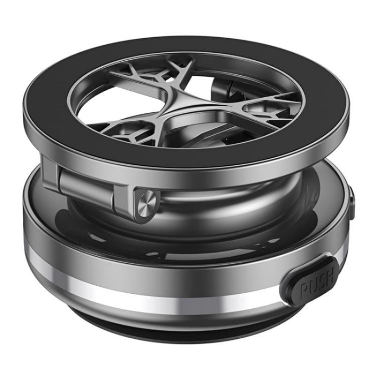 C6 Adjustable Folding Rotating Car Stand Vacuum Suction Cup Magnetic Phone Holder(Silver) - Wireless Charger Holders by buy2fix | Online Shopping UK | buy2fix