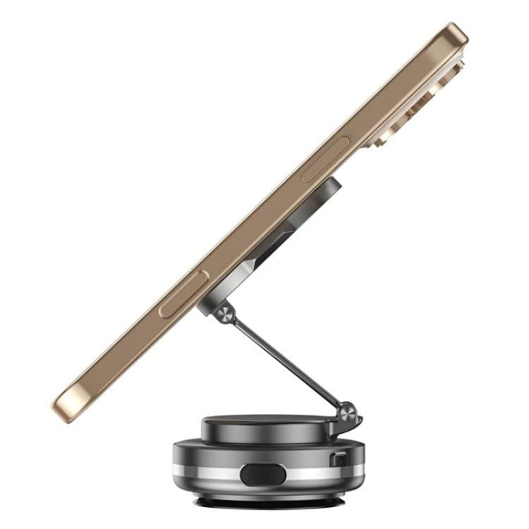 C7 Multifunctional Magnetic Phone Holder Rotatable Folding Auto Vacuum Suction Cup Phone Holder(Grey) - Wireless Charger Holders by buy2fix | Online Shopping UK | buy2fix