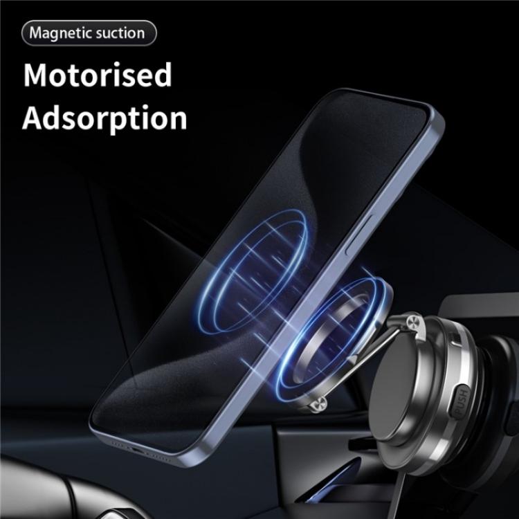 C7 Multifunctional Magnetic Phone Holder Rotatable Folding Auto Vacuum Suction Cup Phone Holder(Silver) - Wireless Charger Holders by buy2fix | Online Shopping UK | buy2fix
