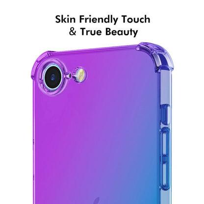 For iPhone 16e ENKAY Hat-Prince Gradient Airbag TPU Phone Case(Blue Pink) - iPhone 16e Cases by ENKAY | Online Shopping UK | buy2fix