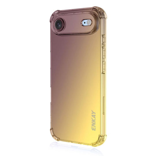 For iPhone Air ENKAY Hat-Prince Gradient Airbag TPU Phone Case(Purple Gold)