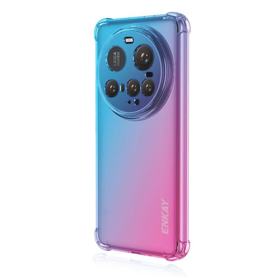 For Xiaomi 15 Ultra ENKAY Hat-Prince Gradient Airbag TPU Phone Case(Blue Pink)