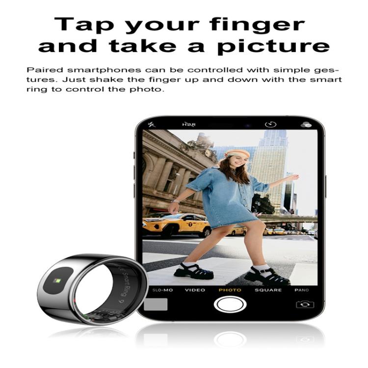 R08 SIZE 8 Smart Ring, Support Heart Rate / Blood Oxygen / Sleep / Multiple Sports Modes(Gold) - Smart Rings / Smart Telephones by buy2fix | Online Shopping UK | buy2fix