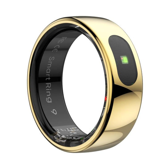 R08 SIZE 12 Smart Ring, Support Heart Rate / Blood Oxygen / Sleep / Multiple Sports Modes(Gold)