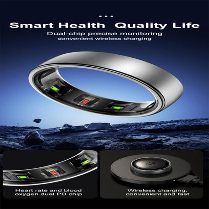 R10 SIZE 9 Smart Ring, Support Heart Rate / Blood Oxygen / Sleep / Multiple Sports Modes(Black) - Smart Rings / Smart Telephones by buy2fix | Online Shopping UK | buy2fix