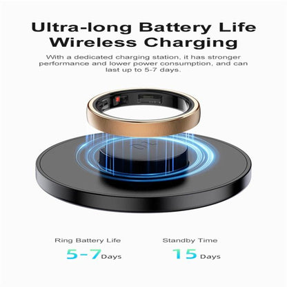 R10 SIZE 14 Smart Ring, Support Heart Rate / Blood Oxygen / Sleep / Multiple Sports Modes(Rose Gold) - Smart Rings / Smart Telephones by buy2fix | Online Shopping UK | buy2fix