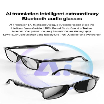 W100 Smart Glasses, Support AI Conversation / AI Intelligent Translation / Bluetooth Call(White) - Smart Glasses by buy2fix | Online Shopping UK | buy2fix