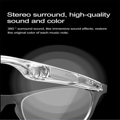 W100 Smart Glasses, Support AI Conversation / AI Intelligent Translation / Bluetooth Call(Black) - Smart Glasses by buy2fix | Online Shopping UK | buy2fix