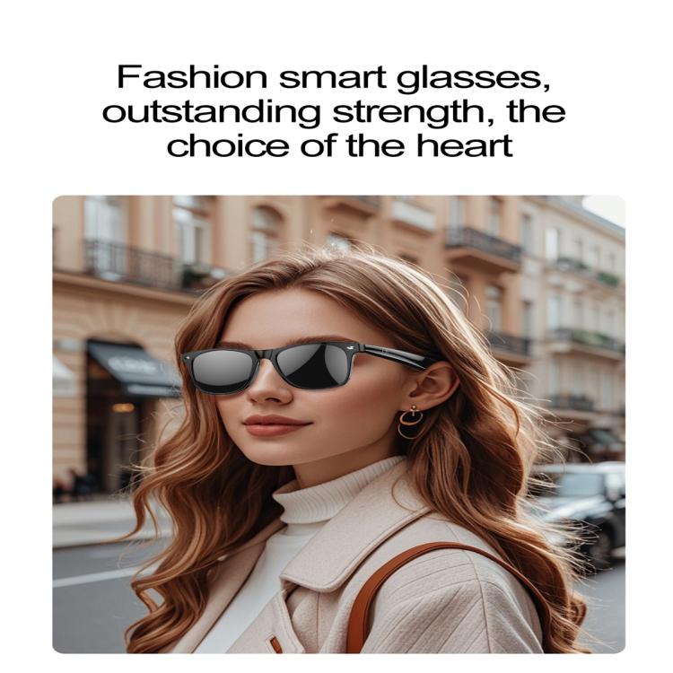 W100 Smart Glasses, Support AI Conversation / AI Intelligent Translation / Bluetooth Call(Black) - Smart Glasses by buy2fix | Online Shopping UK | buy2fix
