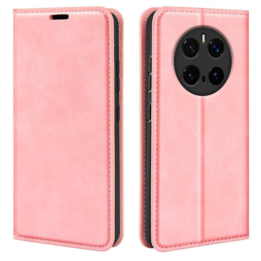 For Honor Magic7 Pro Retro-skin Magnetic Suction Leather Phone Case(Pink)